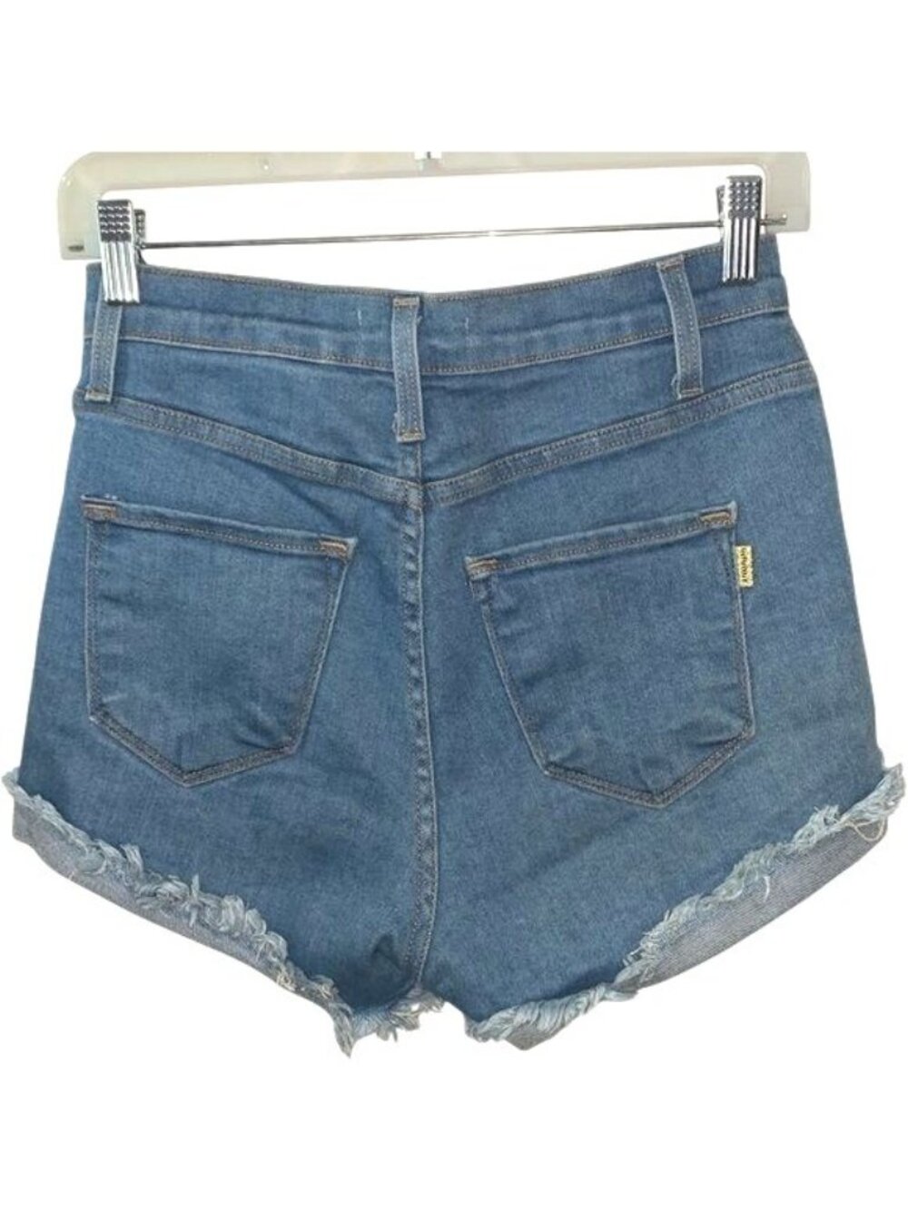 Vibrant M.I.U Distressed Cutoff Denim Shorts Size M - Picture 3 of 6
